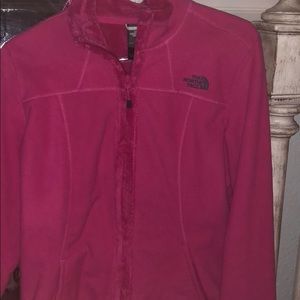 Pink North Face jacket